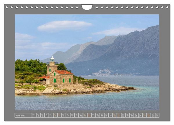 Produktbild: Croatia Dreamland on the Adriatic Sea (Wall Calendar 2026 DIN A4 landscape), CALVENDO 12 Month Wall Calendar