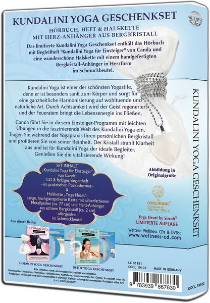 Produktbild: Kundalini Yoga Geschenkset: H&ouml;rbuch, Heft & Kette