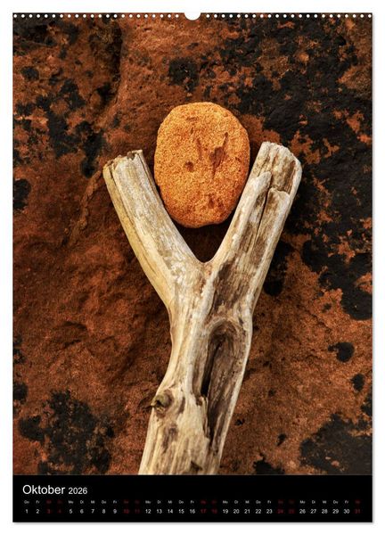 Produktbild: NATUREART - KUNST IN DER NATUR (Wandkalender 2026 DIN A2 hoch), CALVENDO Monatskalender