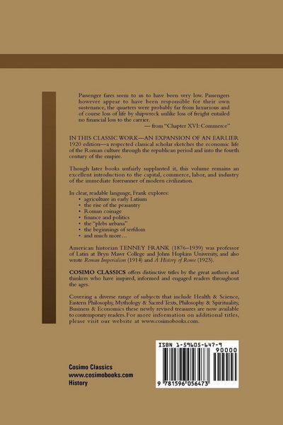 Produktbild: An Economic History of Rome
