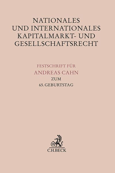 Produktbild: Nationales und Internationales Kapitalmarkt- und Gesellschaftsrecht