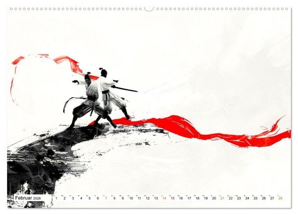 Produktbild: Samurai Illustrationen (Wandkalender 2026 DIN A2 quer), CALVENDO Monatskalender