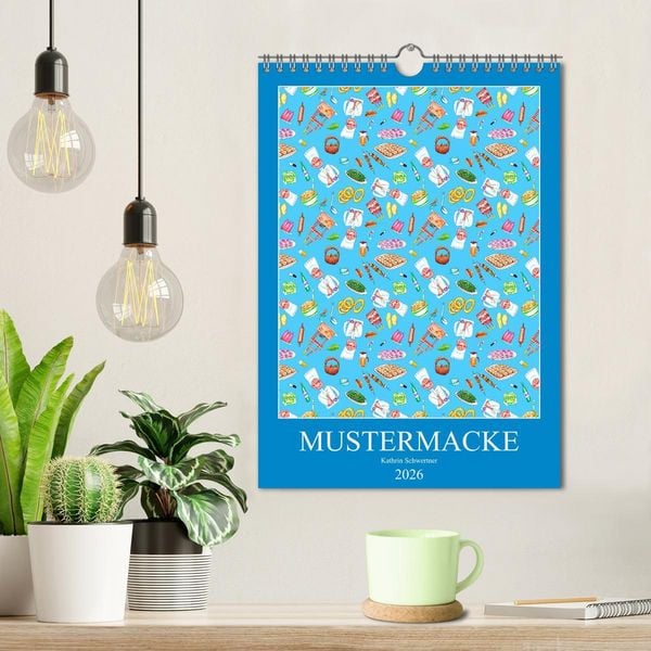 Produktbild: MUSTERMACKE (Wandkalender 2026 DIN A4 hoch), CALVENDO Monatskalender