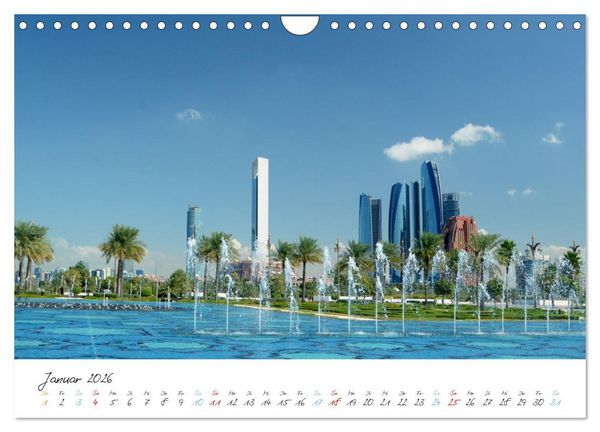 Produktbild: Abu Dhabi, eine Stadt der Zukunft. (Wandkalender 2026 DIN A4 quer), CALVENDO Monatskalender