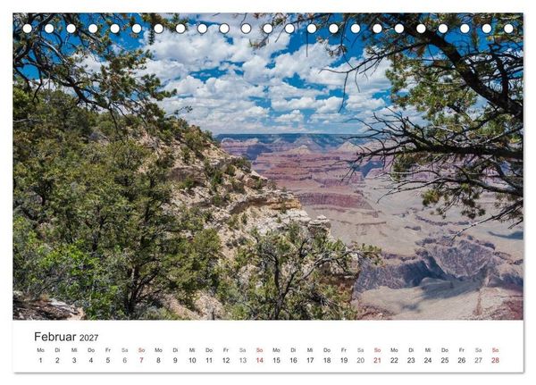 Produktbild: USA &ndash; Landschaft und Sehnsucht (Tischkalender 2027 DIN A5 quer), CALVENDO Monatskalender