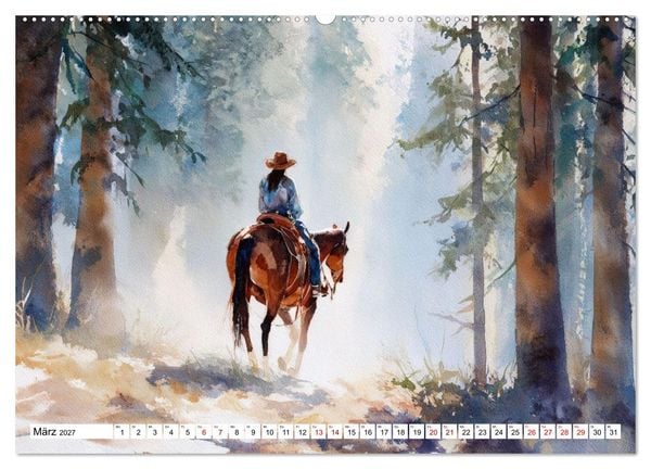 Produktbild: Western Horizonte (Wandkalender 2027 DIN A2 quer), CALVENDO Monatskalender