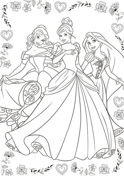 Produktbild: Disney Prinzessin Best of: Die schönsten Motive zum Ausmalen