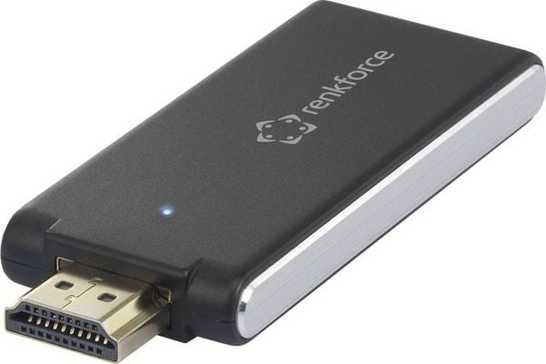 Produktbild: Renkforce renkCast 3 HDMI Streaming Stick AirPlay, Miracast, DLNA, externe Antenne