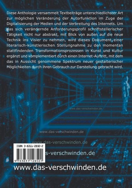 Produktbild: Das Verschwinden des Autors