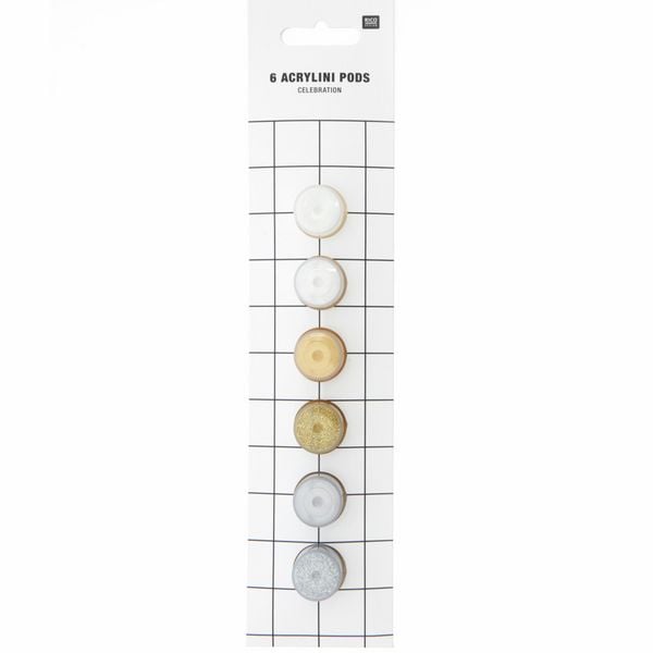 Produktbild: Acrylini Pots Celebration Set, 6 Farben, je 3,5 ml