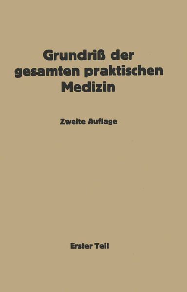 Produktbild: Grundri&szlig; der gesamten praktischen Medizin
