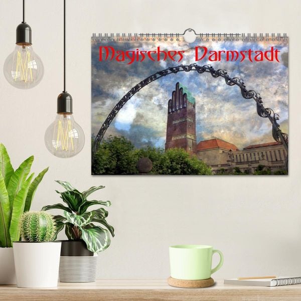 Magisches Darmstadt (Wandkalender 2025 DIN A4 quer), CALVENDO Monatskalender