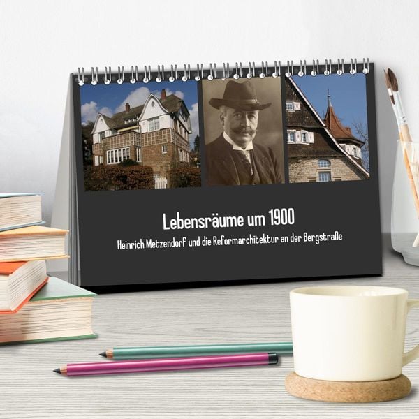 Produktbild: Lebensr&auml;ume um 1900 (Tischkalender 2026 DIN A5 quer), CALVENDO Monatskalender