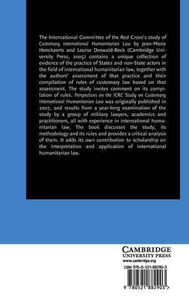 Produktbild: Perspectives on the ICRC Study on Customary International Humanitarian Law