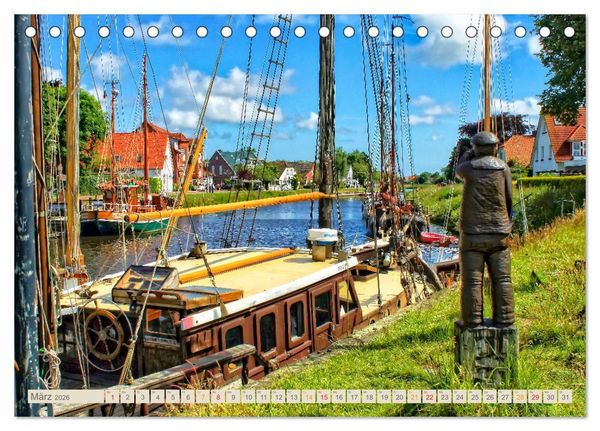 Produktbild: Reise an die Nordsee - Carolinensiel (Tischkalender 2026 DIN A5 quer), CALVENDO Monatskalender