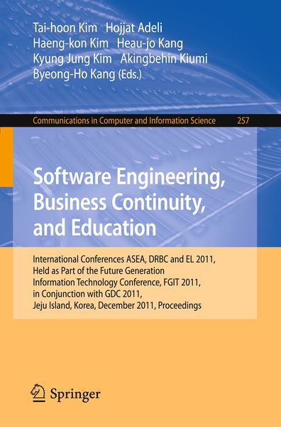 Produktbild: Software Engineering, Business Continuity, and Education