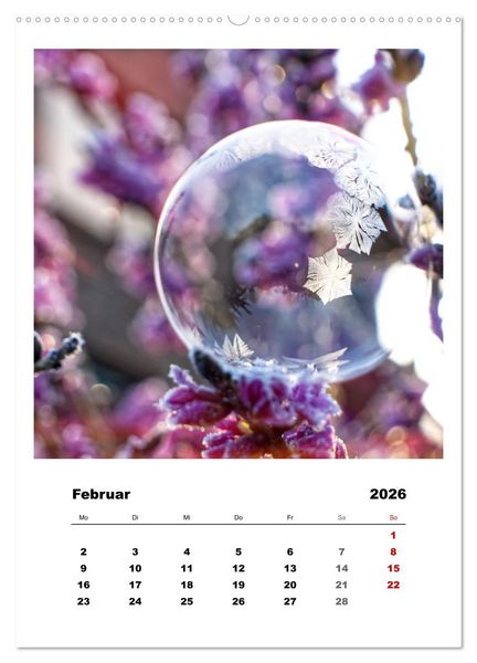 Produktbild: Frostige Seifenblasen (hochwertiger Premium Wandkalender 2026 DIN A2 hoch), Kunstdruck in Hochglanz