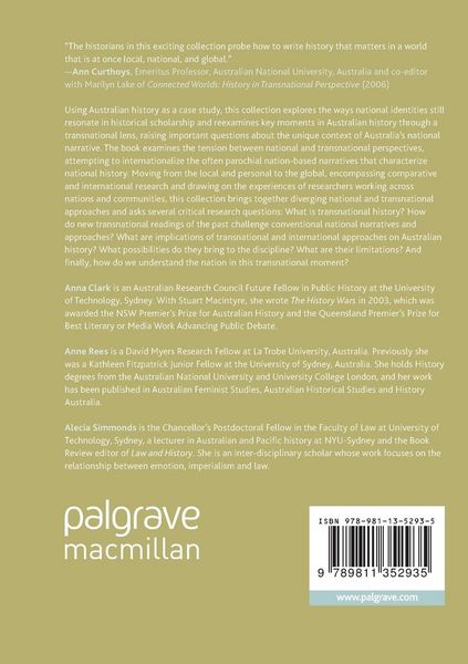 Produktbild: Transnationalism, Nationalism and Australian History