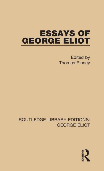 Produktbild: Essays of George Eliot