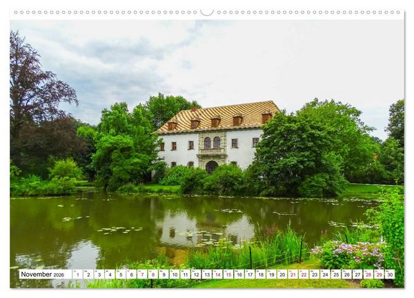 Produktbild: Schloss Bad Muskau (hochwertiger Premium Wandkalender 2026 DIN A2 quer), Kunstdruck in Hochglanz