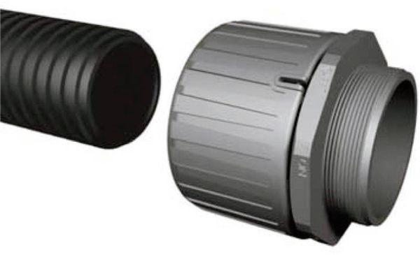 Produktbild: HellermannTyton 166-21003 HG16-S-M20 Schlauchverschraubung Schwarz M20 11.80mm Gerade 1St.