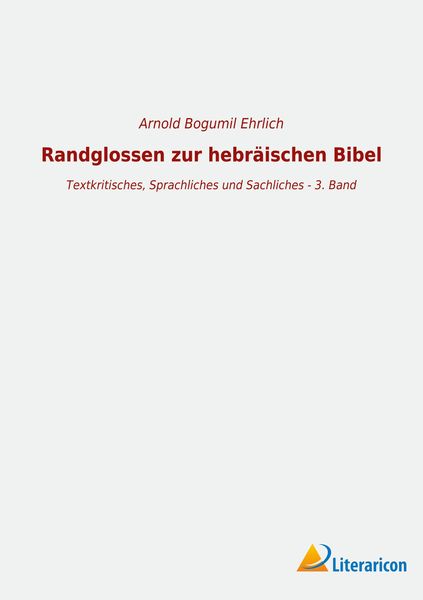 Produktbild: Randglossen zur hebr&auml;ischen Bibel