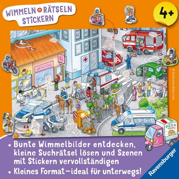 Produktbild: Wimmeln, R&auml;tseln, Stickern: Fahrzeuge