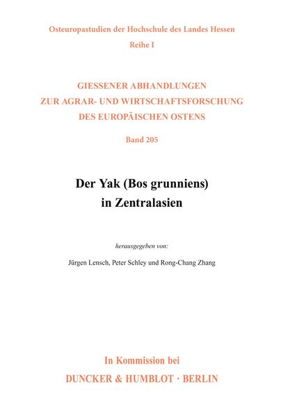 Produktbild: Der Yak (Bos grunniens) in Zentralasien.