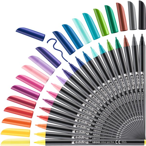 Produktbild: edding Fasermaler 1200 Colour Pens Fine 20er Set