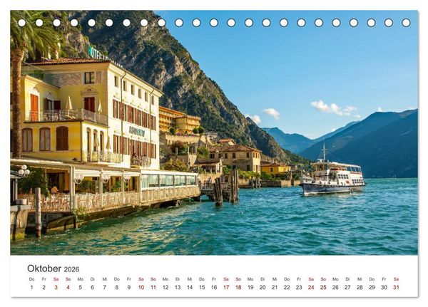Produktbild: Limone sul Garda - Traumreiseziel (Tischkalender 2026 DIN A5 quer), CALVENDO Monatskalender