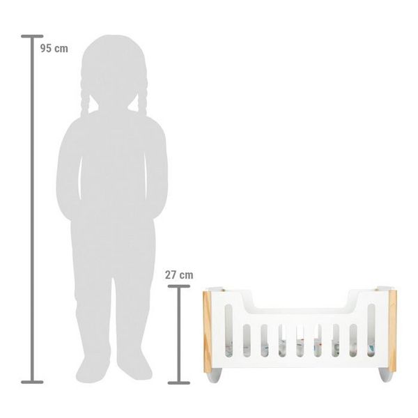 Produktbild: Puppenbett zum Wiegen "Little Button