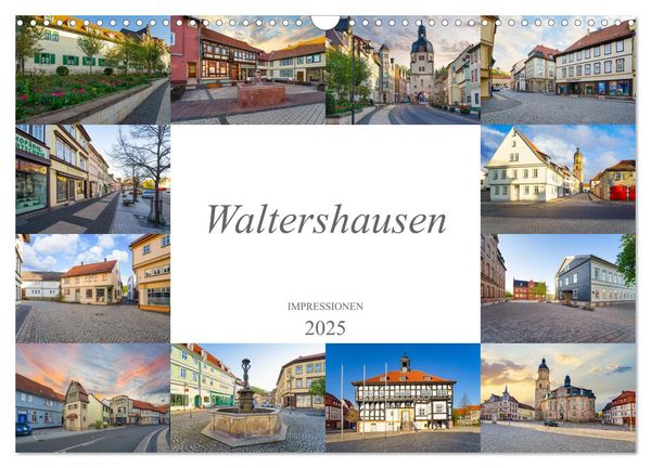 Waltershausen Impressionen (Wandkalender 2025 DIN A3 quer), CALVENDO Monatskalender