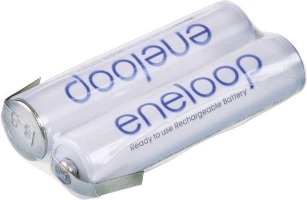 Panasonic eneloop Reihe F1x2 Akkupack 2x Micro (AAA) Z-Lötfahne NiMH 2.4V 750 mAh