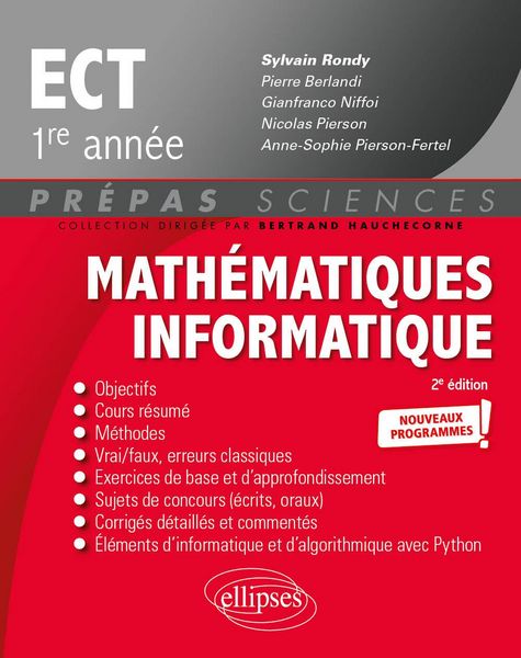 Produktbild: Math&eacute;matiques - Informatique - ECT 1re ann&eacute;e - Nouveaux programmes