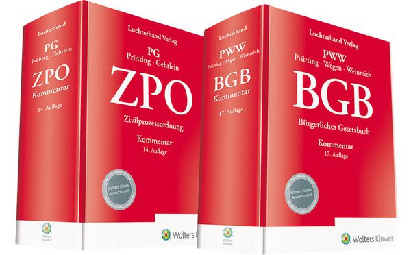 Produktbild: Bundle BGB Kommentar 17. Auflage und ZPO Kommentar 14. Auflage