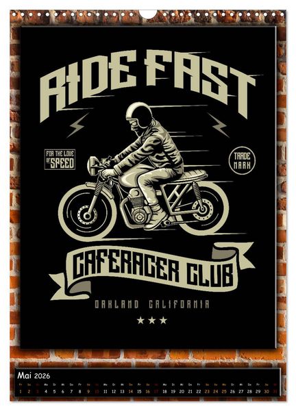 Produktbild: Motorrad - nostalgische Momente (Wandkalender 2026 DIN A3 hoch), CALVENDO Monatskalender