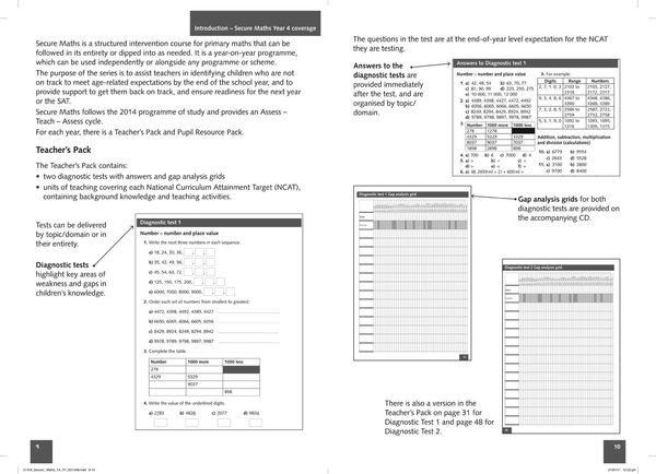 Produktbild: Secure Year 4 Maths Teacher's Pack