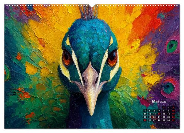 Produktbild: Tiere im Portr&auml;t - Aquarell Tierkalender f&uuml;r die ganze Familie (Wandkalender 2026 DIN A2 quer), CALVENDO Monatskalender