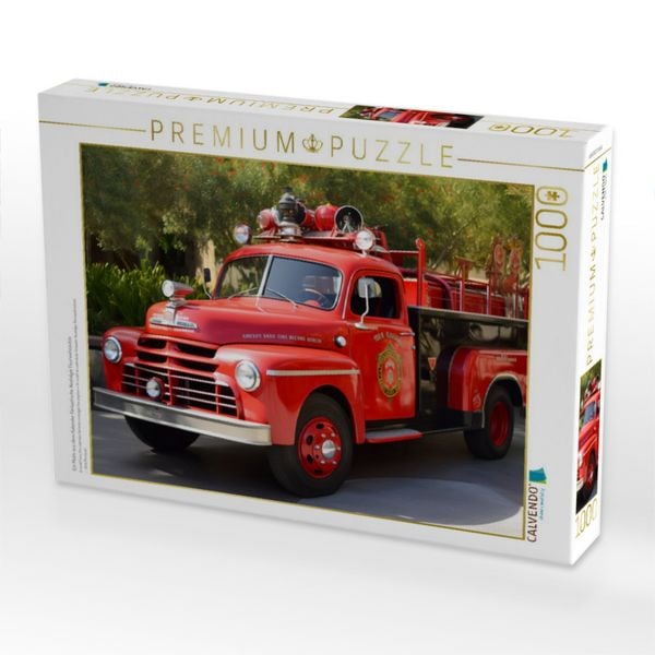 Produktbild: CALVENDO Puzzle Ein Motiv aus dem Kalender Fantastische Nostalgie Feurwehrautos | 1000 Teile Lege-Gr&ouml;&szlig;e 64x48cm Foto-Puzzle f&uuml;r gl&uuml;ckliche Stunden