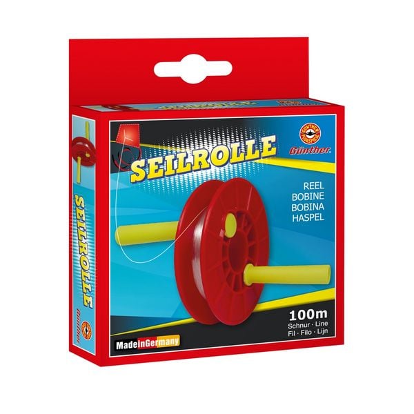 Paul Günther 1252 - Seilrolle, 100m, Drachenschnur, Drachen-Zubehör