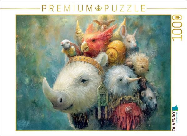 Produktbild: CALVENDO Puzzle Humorvolle Tiere | 1000 Teile Lege-Gr&ouml;&szlig;e 64x48cm Foto-Puzzle f&uuml;r gl&uuml;ckliche Stunden