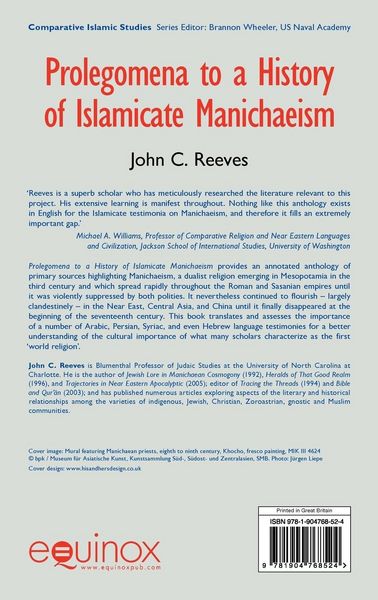 Produktbild: Prolegomena to a History of Islamicate Manichaeism