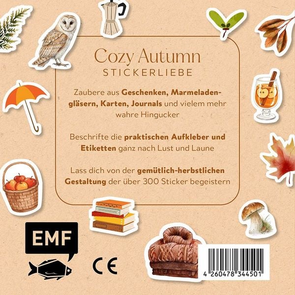Produktbild: Sticker Love: Herbstzauber &ndash; &Uuml;ber 300 Etiketten und Cozy-Autumn-Aufkleber mit beschreibbarer Oberfl&auml;che