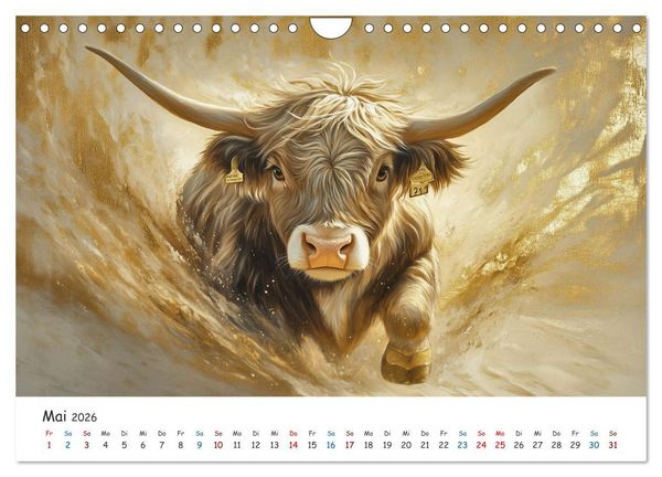 Produktbild: Tiere in der Kunst (Wandkalender 2026 DIN A4 quer), CALVENDO Monatskalender