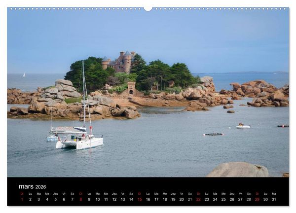 Produktbild: Balade en C&ocirc;tes d'Armor (Calendrier mural 2026 DIN A2 vertical) calendrier de bureau
