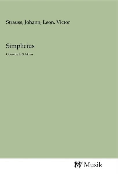 Simplicius, Taschenbuch von , MV-Musik, 9783968770550