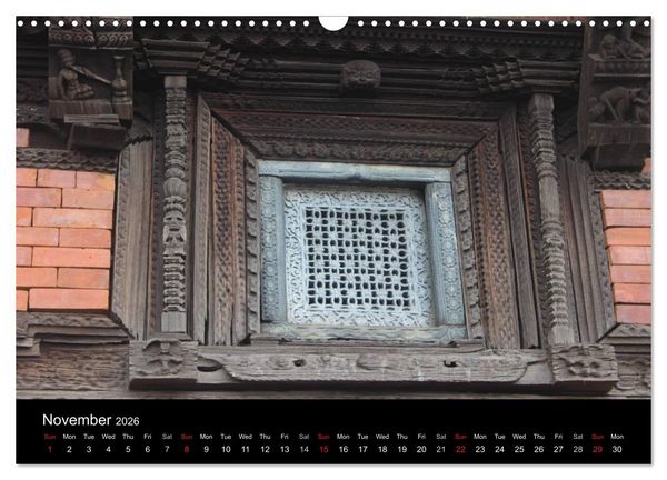 Produktbild: Monuments of Nepal 2026 (Wall Calendar 2026 DIN A3 landscape), CALVENDO 12 Month Wall Calendar