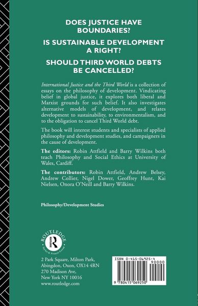 Produktbild: International Justice and the Third World