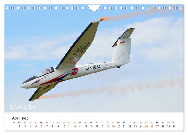 Produktbild: Die Faszination. Flugzeuge am Himmel (Wandkalender 2026 DIN A4 quer), CALVENDO Monatskalender