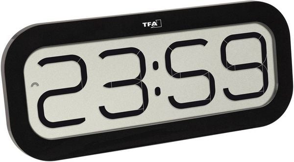 TFA Dostmann 60.4514.01 Funk Wanduhr 2.8mm x 32.1mm x 14mm Schwarz